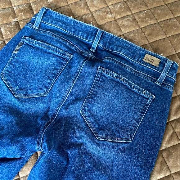 Paige Skyline Skinny Distressed Jeans - Picture 7 of 10